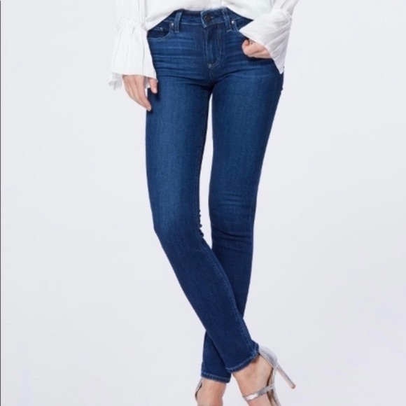 PAIGE Denim - Paige Skyline Skinny Jeans Dark Indigo Mid Rise Stretch Denim Womens 31